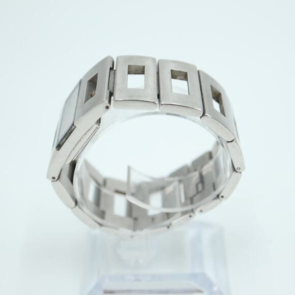 Vestal Seville Silver Tone Watch 27mm Rectangle Dial Stainless Steel New Battery main image 11